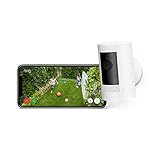 Ring Außenkamera Akku (Stick Up Cam Battery) | Überwachungskamera aussen mit 1080p-HD-Video, WLAN, witterungsbeständig, geeignet für dein Haus & Grundstück | Alexa-kompatible Sicherheitskamera